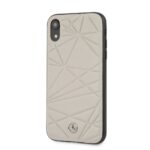 Nugarėlės dėklai Mercedes-Benz Apple iPhone XR Twister Genuine Leather Hard Case Grey