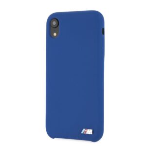 Aizmugurējais vāciņš BMW Apple iPhone XR Hardcase Silicone Navy