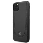 Чехол на заднюю панель Mercedes-Benz Apple iPhone 11 Pro Max Leather Hardcase Perforation Black