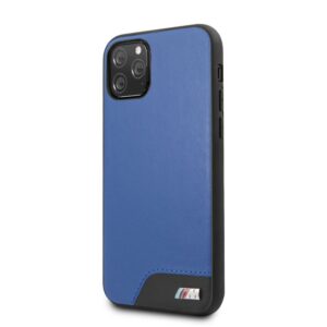 Aizmugurējais vāciņš BMW Apple iPhone 11 Pro Hardcase Smooth PU Leather Blue