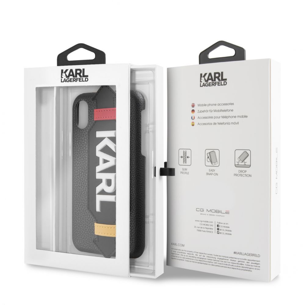 Tagakaaned Karl Lagerfeld Apple iPhone X/XS PU Case With Strap Black