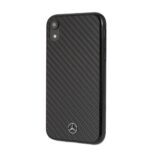 Aizmugurējais vāciņš Mercedes-Benz Apple iPhone XR Hard Case Real Carbon Fiber Black