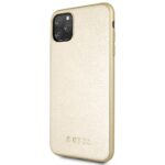 Back panel cover Guess Apple iPhone 11 Pro Max Iridescent PU Hard Case Gold