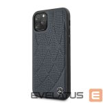 Nugarėlės dėklai Mercedes-Benz Apple iPhone 11 Pro Quilted Genyine Leather Blue