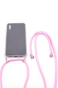 Aizmugurējais vāciņš Evelatus Samsung A40 Case with rope Pink Transparent