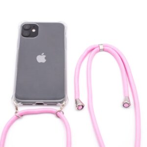 Tagakaaned Evelatus Apple iPhone 7/8/SE2020/SE2022 Silicone Transparent with Necklace TPU Strap Transparent