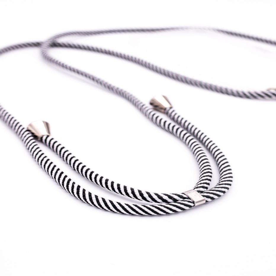 Tagakaaned Evelatus Apple iPhone 7/8/SE2020/SE2022 Case with rope Black Stripes Transparent