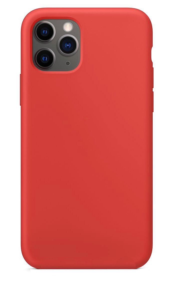 Aizmugurējais vāciņš Connect Apple iPhone 11 Pro Max Soft Case with bottom Red
