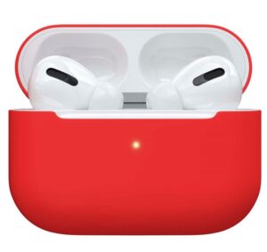 Back panel cover - Apple Чехол for AirPods Pro Silicone Red
