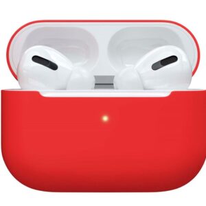 Back panel cover - Apple Чехол for AirPods Pro Silicone Red