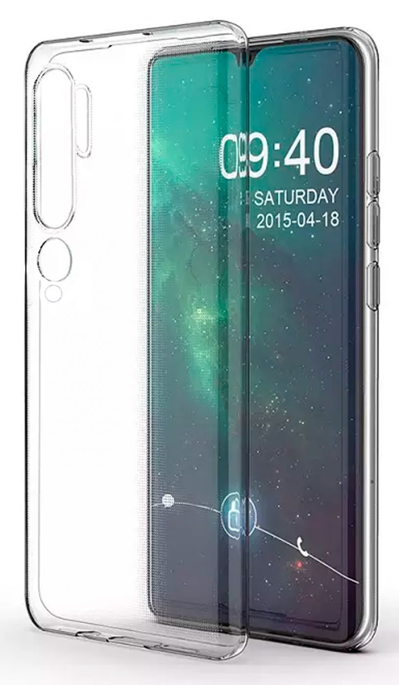 Back panel cover Evelatus Xiaomi Mi Note 10 / Mi Note 10 Pro Clear Silicone Case 1.5mm TPU Transparent