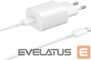 Adapteris Samsung  Travel Quick charger Type-C to Type-C 25W, 1M, TA800N White