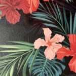 Apsauginė plėvelė Evelatus Universal Red Flowers Along With Ferns Colorful Film for Cutter