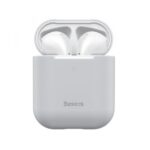 Maciņš austiņām Baseus Apple Silica Series Ultra-Thin Silicone Protector Case for AirPods 1/2 Grey