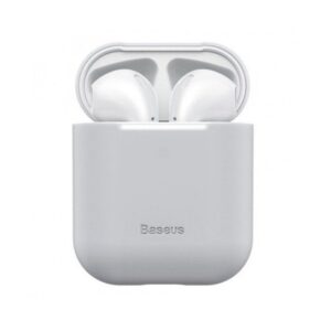 Headphone case Baseus Apple Silica Series Ultra-Thin Silicone Protector Case for AirPods 1/2 Grey
