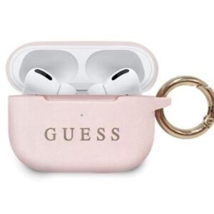 Maciņš austiņām Guess Apple Silicone Cover for AirPods Pro Light Pink