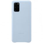 Чехол на заднюю панель Samsung  Galaxy S20 Plus Leather Cover Blue