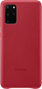 Aizmugurējais vāciņš Samsung  Galaxy S20 Plus Leather Cover Red