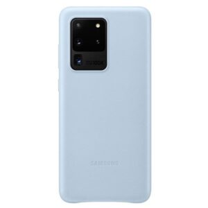 Aizmugurējais vāciņš Samsung  Galaxy S20 Ultra Leather Cover case Sky Blue
