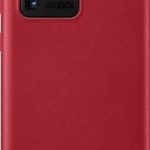 Back panel cover Samsung  Galaxy S20 Ultra Leather Cover Red