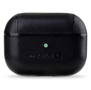 Headphone case Evelatus Apple AirPods Pro Leather Protective Case Black