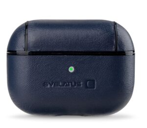 Korpus kõrvaklappidele Evelatus Apple AirPods Pro Leather Protective Case Dark Blue