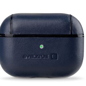 Headphone case Evelatus Apple AirPods Pro Leather Protective Case Dark Blue