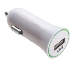 Auto charger iLike - Car Charger ICC01 White