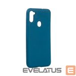 Back panel cover Evelatus Samsung Galaxy A11 Nano Silicone Case Soft Touch TPU Blue