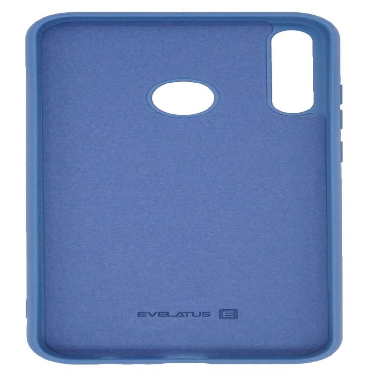 Back panel cover Evelatus Huawei P40 Lite E Soft Touch Silicone Blue