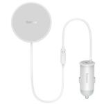 Авто держатель Baseus  Wireless car charger with MagSafe 15W holder for air vent + USB Type C 25W White