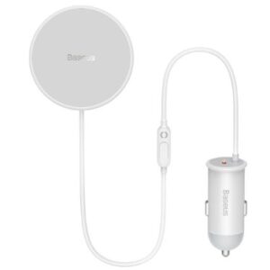 Automaatne hoidja Baseus  Wireless car charger with MagSafe 15W holder for air vent + USB Type C 25W White