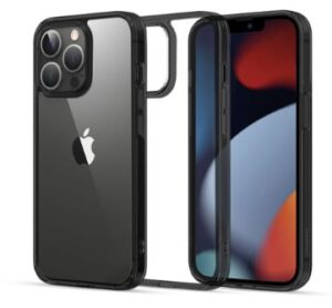 Aizmugurējais vāciņš Ugreen Apple iPhone 13 Pro Fusion Case Hard Cover with Gel Frame Transparent Black