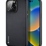 Back panel cover Dux Ducis Apple iPhone 14 Pro Fino case cover nylon-covered Black