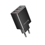 Adapteris Evelatus  Evelatus Travel Charger EU Wall 3 Ports 32W USB-C / USB-A2 ETC06 Black