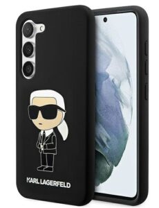 Nugarėlės dėklai Karl Lagerfeld Samsung Galaxy S23 hardcase Silicone Ikonik S911 Black