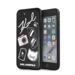 Nugarėlės dėklai Karl Lagerfeld Apple iPhone 7/8/SE2020 Pins Hard Case Black Black