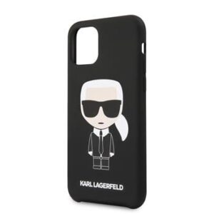 Nugarėlės dėklai Karl Lagerfeld Apple iPhone 11 Pro Iconic Silicone Cover Black
