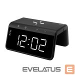 Juhtmeta laadija Evelatus  Evelatus Wireless Charging Clock WCC01BK Black