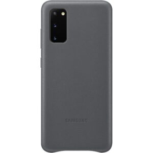 Aizmugurējais vāciņš Samsung  Galaxy S20 Leather Cover case Gray