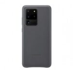 Чехол на заднюю панель Samsung  Galaxy S20 Ultra Leather Cover case Gray