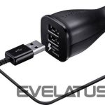 Auto lādētāji Samsung  Car Fast Charger 2x MicroUSB 2A Black