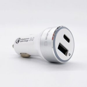 Autolaadijad Evelatus - Evelatus Quick Car Charger QCC03, QCC03WH White
