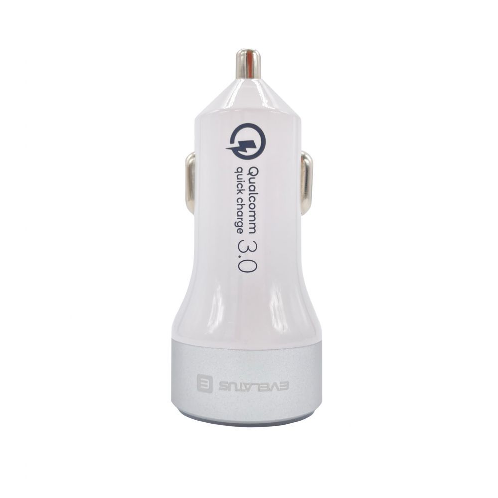 Auto charger Evelatus - Evelatus Quick Car Charger QCC03, QCC03WH White