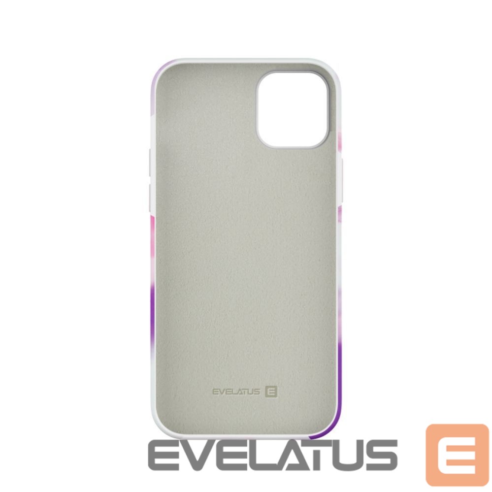 Back panel cover Evelatus Apple iPhone 13 Premium Silicone case Customized Print Purple