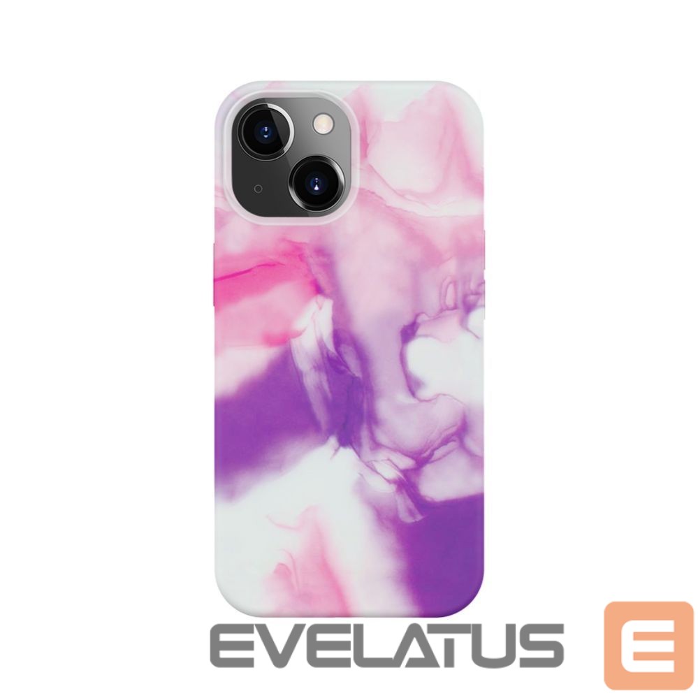Back panel cover Evelatus Apple iPhone 13 Premium Silicone case Customized Print Purple
