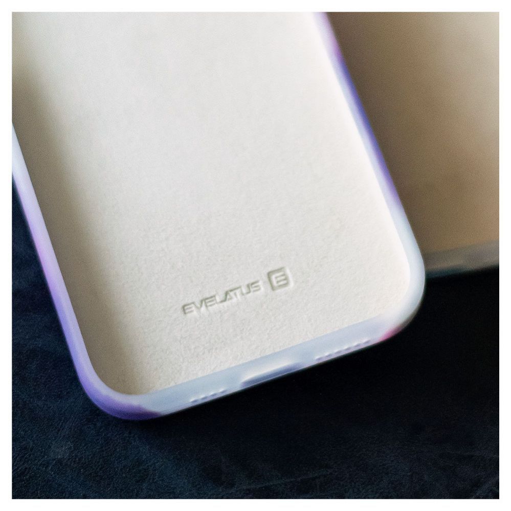 Back panel cover Evelatus Apple iPhone 13 Pro Max Premium Silicone case Customized Print Purple