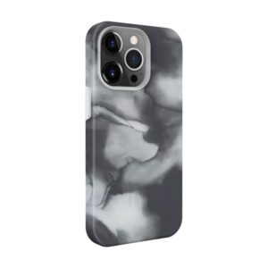 Back panel cover Evelatus Apple iPhone 14 Pro Max Premium Silicone case Customized Print Gray