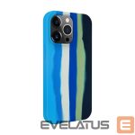 Back panel cover Evelatus Apple iPhone 13 Pro Silicone case Multi-Colored Blue