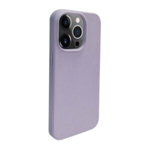 Aizmugurējais vāciņš iLike Apple iPhone 14 Pro Silicone plastic case Eco Print Design Flower Purple
